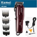 Tông Đơ Kemei KM-2600 - Máy Cạo Râu Điện Tử Màu Đỏ, Dung Lượng Pin 2200mAh, Thời Gian Sử Dụng 150 Phút