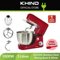 Khind SM506P Stand Mixer 5L Merah - Alat Pengacau Bahan Masakan Kuat dan Serbaguna