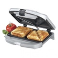 Tefal SM1551 Sandwich Maker Ultra Compact - Pembuat Sandwich 2 Slot Silver
