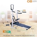 Treadmill Manual Multifungsi OB FIT OB-2014 dengan Stepper & Rope