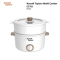 Russell Taylors Multi Cooker Non Stick Electric (2.5L) MC25 - Periuk Tekanan Serbaguna Putih