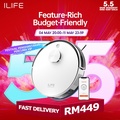 ilife A20 Robot Vacuum Cleaner 4000Pa Suction Power, 3.0kg, Black