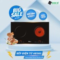 Bếp điện từ Arber AB-385 - Bếp đôi hồng ngoại và từ, kích thước 420x715mm