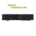Zidoo UHD8000 8K Media Player Hitam, 8GB DDR4, 64GB eMMC, Dukungan HDR10+