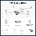 FIMI X8 Pro 2025 Drone 4K 60fps, 1/1.3-inch CMOS, 20km Jarak Penghantaran, Bateri 47 Minit