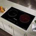 Bếp đôi điện từ hồng ngoại Kangaroo KG499N - Kính cường lực, 3100W, Đen