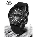 Vostok Expedition North Pole-1 YN55/592A557 Jam Tangan Chronograph 43mm Stainless Steel Biru