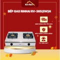 Bếp gas dương Rinnai RV-365(SW)N - Mặt inox, kiềng thép men, 2 đầu đốt đồng thau, màu bạc