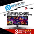 MSI MPG 341CQPX QD-OLED 34" Monitor Gaming UWQHD