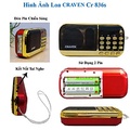 Loa Đài Craven CR-836 - Nghe Nhạc, FM, Thẻ Nhớ, Pin 4-5 Giờ
