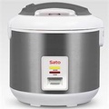 Nồi cơm điện Sato 30S011 - 3.0L, màu đỏ trắng, nút gạt, giữ ấm