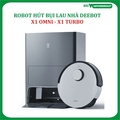Robot Hút Bụi Lau Nhà Ecovacs Deebot X1 OMNI - Đen và Bạc, Kích thước 350x350x97mm, Dung lượng 0.4L