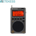 Retekess TR110 วิทยุแบบพกพา FM AM คลื่นสั้น พร้อมจอแสดงผลสีส้ม