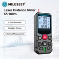 Mileseey X5 X6 เครื่องวัดระยะเลเซอร์ วัดระยะทางได้แม่นยำ 40-120 เมตร