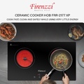 Firenzzi FRD2077 Induction/Ceramic Cooker - 3000W, 9 Level Heating, Black Crystal Glass Panel