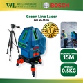 Bosch GLL 50-15 XG + BT150-5/8 Hijau Line Laser Level dengan Tripod IP54