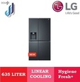 LG GC-J257SQNW Peti Ais Side-by-Side 635L dengan Pembuat Ais dan Pemampat Smart Inverter