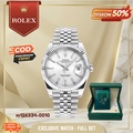 Rolex Datejust 41 M126334-0010 Jam Tangan Pria Otomatis Baja Oystersteel Emas Putih