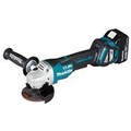 Máy mài góc dùng pin Makita DGA418RTE 18V, 2 pin 5.0Ah, sạc nhanh, công tắc bóp