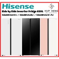 Hisense RS688N4AW-PU Side by Side Inverter Fridge 620L White Glass