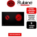 Rubine RCE-VULCAN40-BL Hob Ceramik Elektrik 730mm x 430mm - Hitam