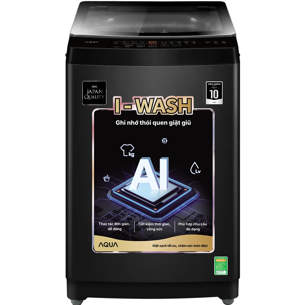 Máy giặt Aqua AWM9-316K(B) 9 kg Cửa trên - Đen