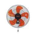 Quạt treo tường Senko TC1886 - Kích thước 490x255x530mm, Màu Đen Két, Đen Cam