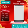 Hisense WTAR8011G Top Load Washing Machine 8.0kg - Light Grey