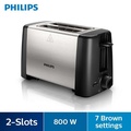 Toaster Philips HD4825 Daily Collection 2 Slot Black Stainless Steel