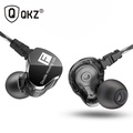 QKZ CK9 Dual Driver Earphone HiFi Dengan Mic - In-ear Headphones (Hitam, Biru, Jernih, Ungu)