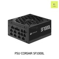 Corsair SF1000 1000W 80Plus Platinum SFX Power Supply - ขนาดเล็ก ประสิทธิภาพสูง สีดำ