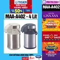 Bình thủy chứa Tiger MAA-A402 4 lít, Màu Inox viền đen (XS)