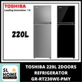 Toshiba GR-RT230WE-PMY 2 Pintu Peti Sejuk Inverter 220L Urban Black