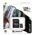 Kartu Memori Kingston Canvas Select Plus microSD 64GB - Hitam, UHS-I, V30, A1