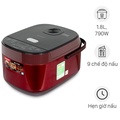 Nồi cơm điện tử Sharp KS-COM194EV-RD 1.8 lít, màu Đỏ - Dung tích lớn, đa chức năng nấu
