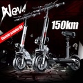 Monsprin Q8 Electric Scooter - 500W Motor, Jarak Tempuh 150km, Berat 22kg, Kapasiti Muatan 200kg, Lipat Mudah, IP54 Tahan Air