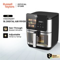 Russell Taylors Z9 3D Visible Window Digital Air Fryer XXL (9.5L) - Hitam