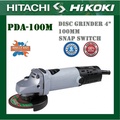 Hitachi PDA-100M 4" Disc Grinder - Alat Potong dan Gosok Profesional dengan Perlindungan Debu