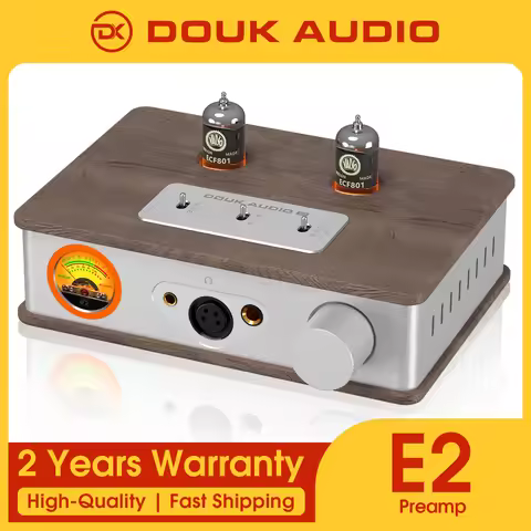 Douk Audio E2 เครื่องขยายเสียงหูฟังหลอดสุญญากาศ ขนาด 95x50x92 มม. วัสดุอลูมิเนียม