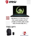 MSI Bravo 15 Laptop Gaming Hitam - AMD Ryzen 5, 8GB RAM, 512GB SSD, 15.6" FHD