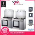 Elba EGC-C9783E Gas Cooker with Electric Oven 70L Stainless Steel 90cm 3 Burners