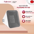 Quạt sưởi gốm Fujihome FH1100 1500W - Làm ấm nhanh, tiết kiệm điện, không đốt oxy, trắng