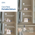 LEKA DH6218 Dehumidifier Portable 40ml - Penyerap Lembab & Pemanas Ruangan 5m²