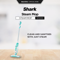 Pembersih Wap Mudah Alih Shark S1000 - Putih, Mint 375ml Kapasiti Tangki Air