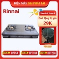 Bếp gas đôi Rinnai RV-375(G)N - Màu đen, Kích thước 702x446x153mm