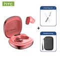 HTC NE75 TWS Earbud Bluetooth 6.0 AI Translator 134 Bahasa Hitam/Hijau