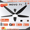 INOVO T1 40" Kipas Siling LED 5-Blade 16-Speed Remote Control