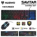 NUBWO NKM-623 SAVITAR ชุดคีย์บอร์ดและเมาส์ Full-Size พร้อมไฟ RGB สำหรับเกมเมอร์