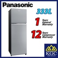 Panasonic NR-BL348VSMY Fridge 2 Pintu ECONAVI Inverter 333L Stainless Steel Silver