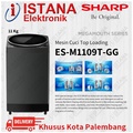 Mesin Cuci Sharp ES-M1109T-GG 11 Kg Top Loading Hitam New Megamouth Series 1.3
